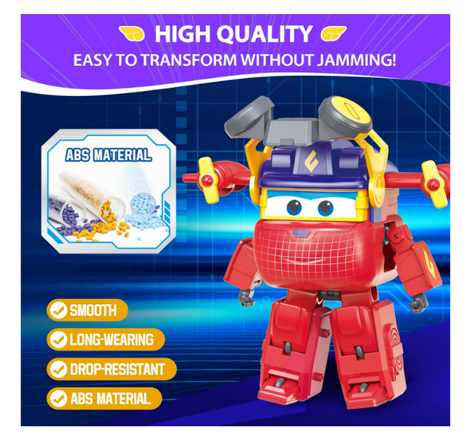 Набор игровых трансформеров Super Wings Transforming Runi (Руни) & Curie (Кюри) - изображение 6