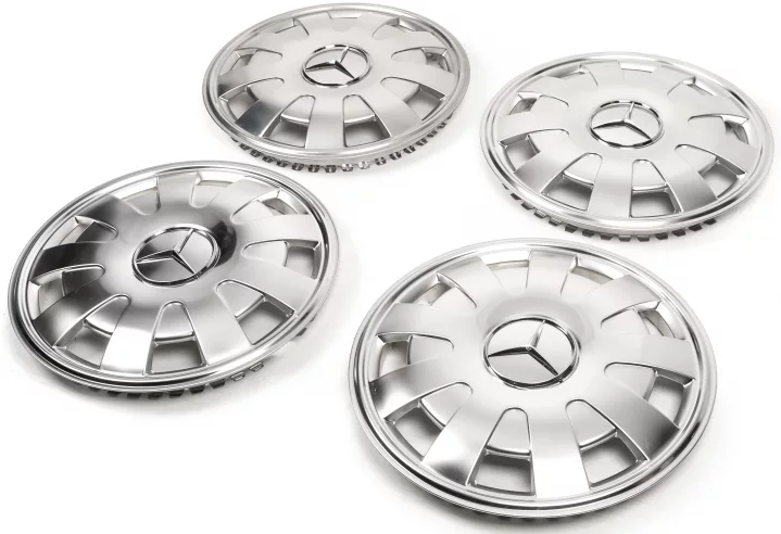Колпаки из нержавейки Лепестки (1-катковый, 4 шт) для Mercedes Sprinter W907/W910 2018-2024 гг - изображение 2