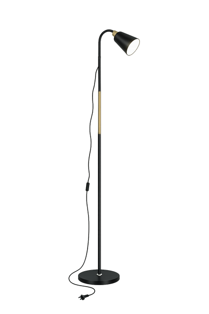 Торшер LUMINARIA TERRA 1xE27 H1700 BLACK/GOLD - изображение 7
