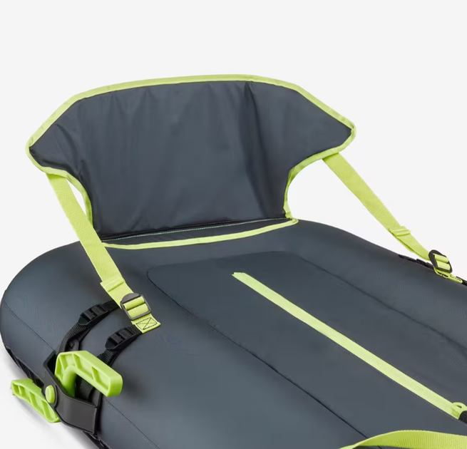 Надувные Санки Тюбинг с Тормозом Wedze Pumpslide 120 х 60 х 46 см с Чехлом Серый - изображение 7