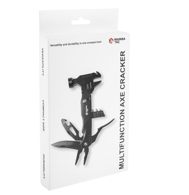 Мультитул Молоток Mamba Tac Axe Cracker 20 в 1 Черный MBT-CRC - изображение 8