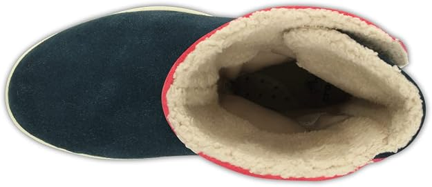 Дитячі крокси чоботи для дівчинки Crocs Adela Foldover Fuzz Red/Black (36-37, червоний) - Фото 5 Дитячі крокси чоботи для дівчинки Crocs Adela Foldover Fuzz Red/Black (36-37, червоний) - изображение 5