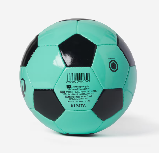 Футбольний М'яч №3 (60,5-62,5см) KIPSTA FIRST KICK (5-8років) Бірюзовий - зображення 4