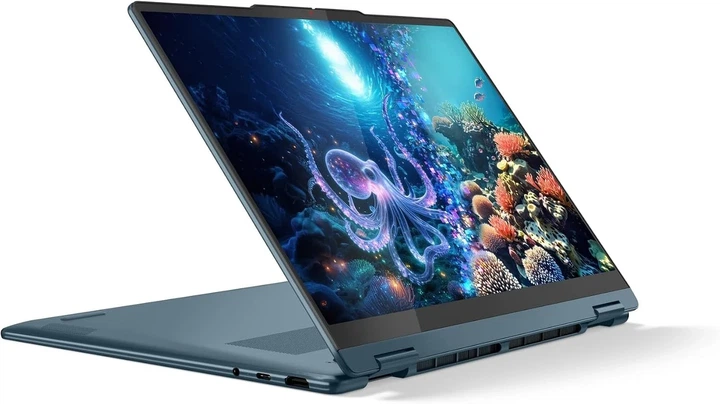Сенсорный Ноутбук 14" Lenovo Yoga 7 2-in-1 14AKP10 Ryzen AI 7 350 RAM 16GB SSD 512GB 14ч батарея Win11 Алюминиевый корпус (UKR) (102267294) - изображение 5