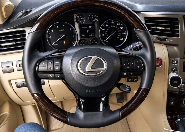 Руль в сборе фактура под дерево для Lexus GX460 2009-2023 гг - изображение 8