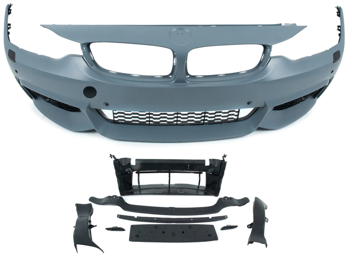 Передний бампер M-Sport для BMW 4 серия F32/F33/F36 2012-2020 гг - изображение 5