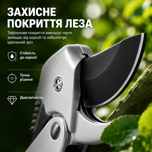 Секатор садовый для обрезки веток кустов универсальный ручной секатор для цветов и растений садовые ножницы для дачи Kayfovo SE-1 Silver - Фото 6 Секатор садовый для обрезки веток кустов универсальный ручной секатор для цветов и растений садовые ножницы для дачи Kayfovo SE-1 Silver - изображение 6