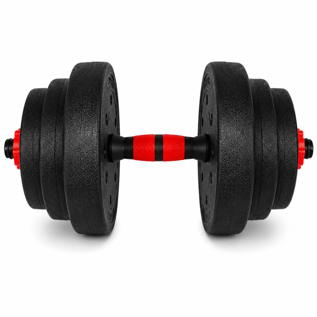 Гантели композитные Champion X-venum 1шт 40см 10.5 кг Черно-Красный - Фото 1 Гантели композитные Champion X-venum 1шт 40см 10.5 кг Черно-Красный - изображение 1