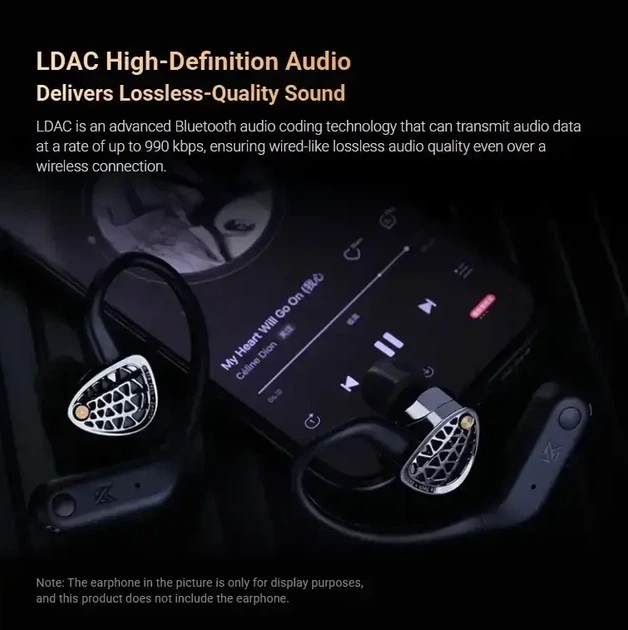 KZ AN01 - бездротові модулі для дротових навушників, з Bluetooth 5.4 LDAC ANC - изображение 7