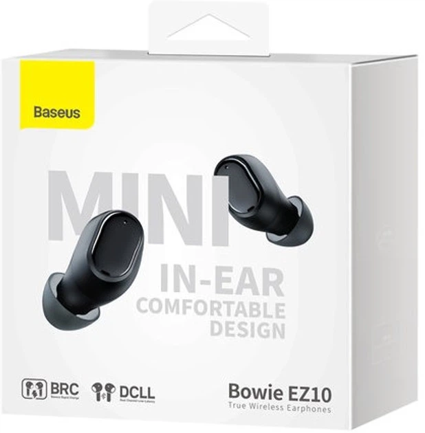 Бездротові навушники Baseus Bowie EZ10 Black TWS Bluetooth 5.3 - изображение 9
