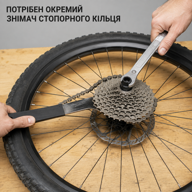 Ключ-хлест для снятия велосипедной кассеты, цепной фиксатор задних звезд - изображение 2