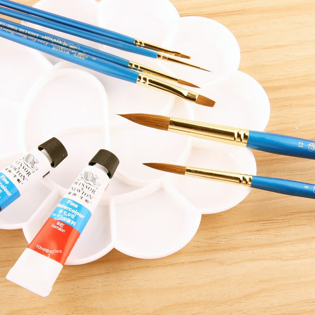 Кисти WINSOR&NEWTON для акварели из смешанного ворса, 6 штук - изображение 7