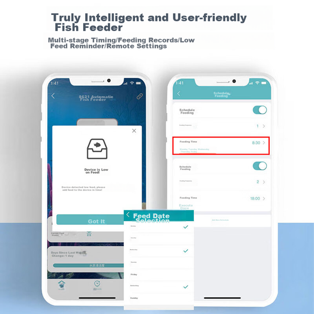 Автоматическая кормушка для рыб Sobo, компактный дозатор корма, с Wi-Fi - изображение 11