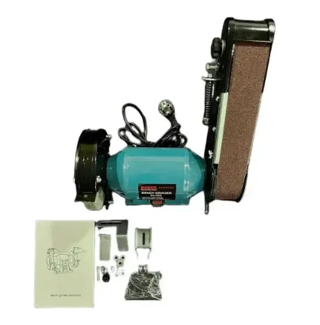 Заточний верстат Boxer BX402 1500 Вт 2980 об хв зі шліфувальним кругом 150 мм і стрічкою 50х686 мм для заточування та шліфування металу дерева пластику - зображення 5