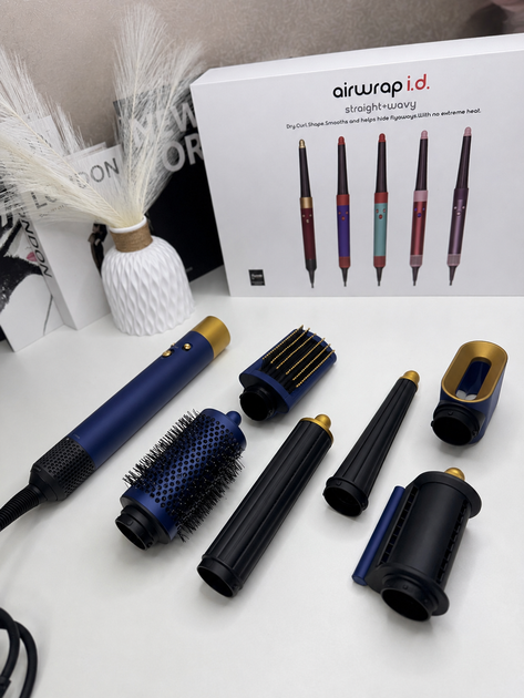 Стайлер для волос 6в1 Airwrap HS08 Prussia Blue + расческа - изображение 9