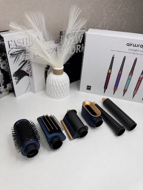 Стайлер для волос 6в1 Airwrap HS08 Prussia Blue + расческа - изображение 10
