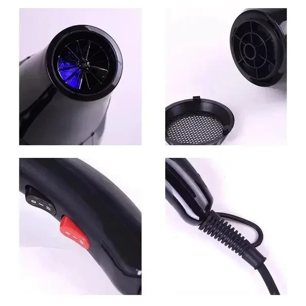 Фен для волосся Sokany HS-3890, 2300 Вт, з іонізацією, дифузором та концентратором - зображення 3