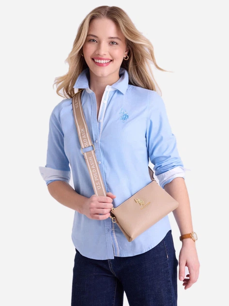 Сумка крос-боді через плече жіноча маленька U.S.Polo Assn 27V0092-AA00A (Sand) Пісочна (786662649213_1159870290) - Фото 2 Сумка крос-боді через плече жіноча маленька U.S.Polo Assn 27V0092-AA00A (Sand) Пісочна (786662649213_1159870290) - зображення 2
