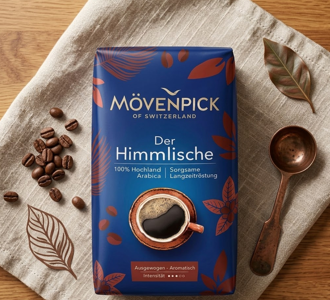 Кофе в зернах Movenpick Der Himmlische 100% арабика 510 г средней обжарки зерновой с кофеином немецкая ароматная мягкая карамельная для кофемашины дома - Фото 8 Кофе в зернах Movenpick Der Himmlische 100% арабика 510 г средней обжарки зерновой с кофеином немецкая ароматная мягкая карамельная для кофемашины дома - изображение 8