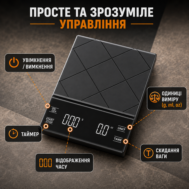 Електронні кухонні ваги з таймером і дисплеєм від 0,1 до 5000 г зі знімним силіконовим килимком та живленням від батарейок до 5 кг - Фото 6 Електронні кухонні ваги з таймером і дисплеєм від 0,1 до 5000 г зі знімним силіконовим килимком та живленням від батарейок до 5 кг - зображення 6