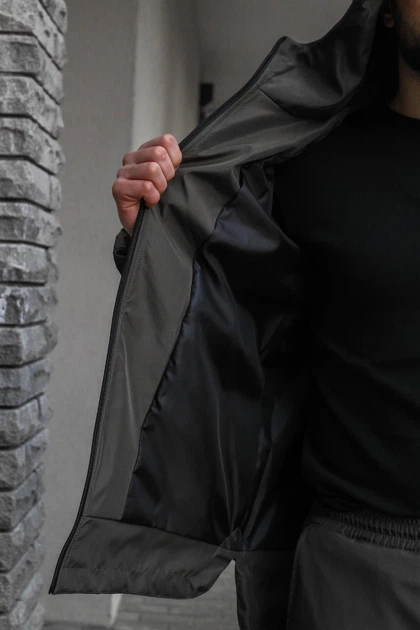 Чоловіча куртка Softshell демісезона без флісу водостійка Easy Intruder 4XL Хакі - зображення 9
