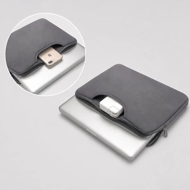 Сумка для ноутбука Wozinsky WNT 15.6" Grey (5907769388514) - изображение 3