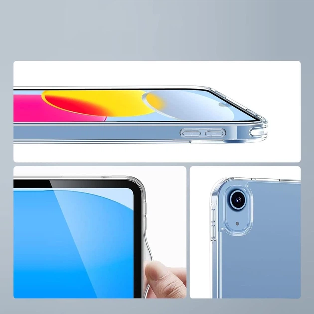 Чехол Tech-Protect FlexAir Hybrid для iPad 11 2025 11th Gen | 10.9 2022 10th Gen Clear (5906302368433) - изображение 2