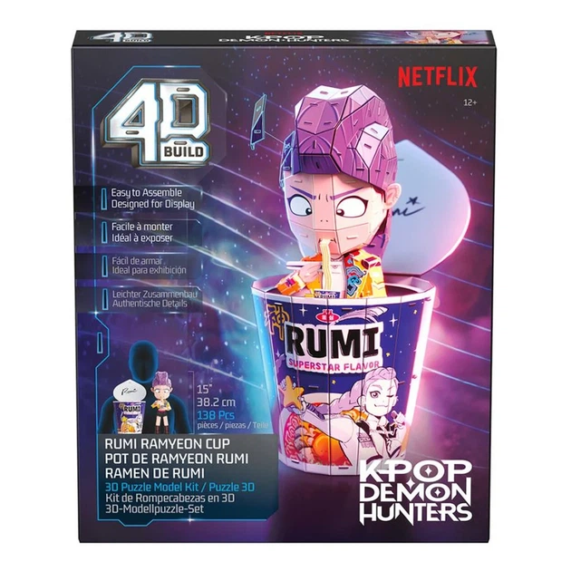 Пазл для створення 3D-моделі Spin Master 4D Build Кейпоп-мисливиці на демонів: стакан рамену Румі 138 ел (SM47184/6077588) - Фото 1 Пазл для створення 3D-моделі Spin Master 4D Build Кейпоп-мисливиці на демонів: стакан рамену Румі 138 ел (SM47184/6077588) - зображення 1