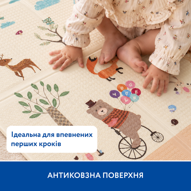 Большой двухсторонний термоковрик Piccolino "Лесное путешествие", 180х200х0,8 см - Фото 4 Большой двухсторонний термоковрик Piccolino "Лесное путешествие", 180х200х0,8 см - изображение 4