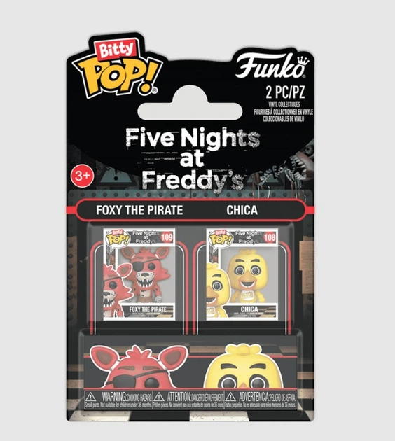 Фанко Битти Пять Ночей с Фредди Фокси и Чика Five Nights at Freddy's Foxy and Chica Bitty Pop Funko 88919 - Фото 1 Фанко Битти Пять Ночей с Фредди Фокси и Чика Five Nights at Freddy's Foxy and Chica Bitty Pop Funko 88919 - изображение 1