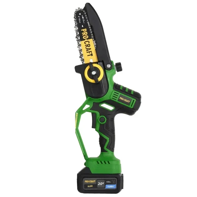 Аккумуляторная мини цепная пила Procraft PKA32Li 20V 4Ah бесщеточная с двумя шинами 6 и 8 дюймов автоматической смазкой и кейсом - изображение 6