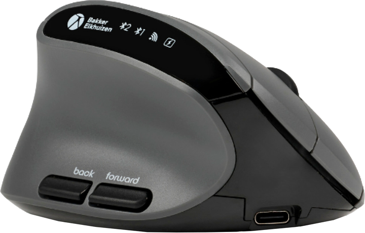 Миша BakkerElkhuizen MidWay Wireless/Bluetooth/USB Black-Grey (BNEMW3MVML) - Фото 1 Миша BakkerElkhuizen MidWay Wireless/Bluetooth/USB Black-Grey (BNEMW3MVML) - зображення 1