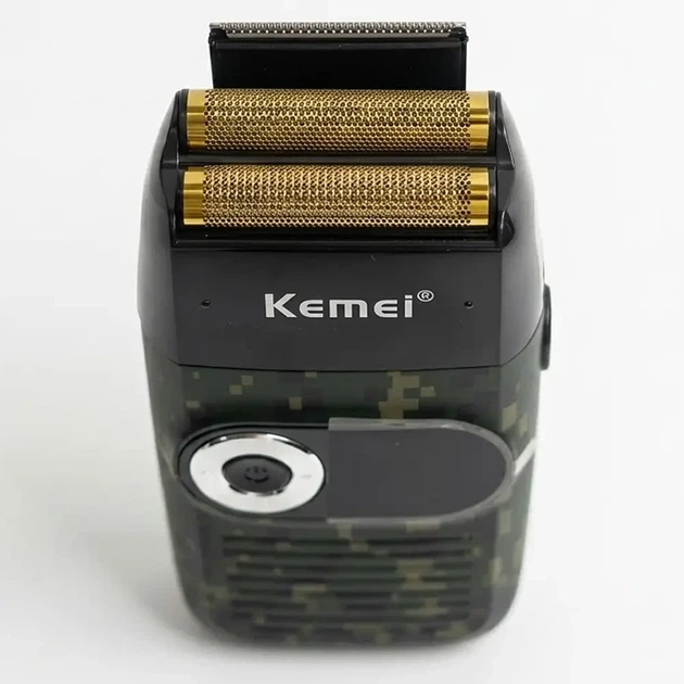 Электробритва Kemei KM-2027 мужская беспроводная сеточная 3 режима скорости USB-C 5 Вт 1400 мАч Пиксель - изображение 5