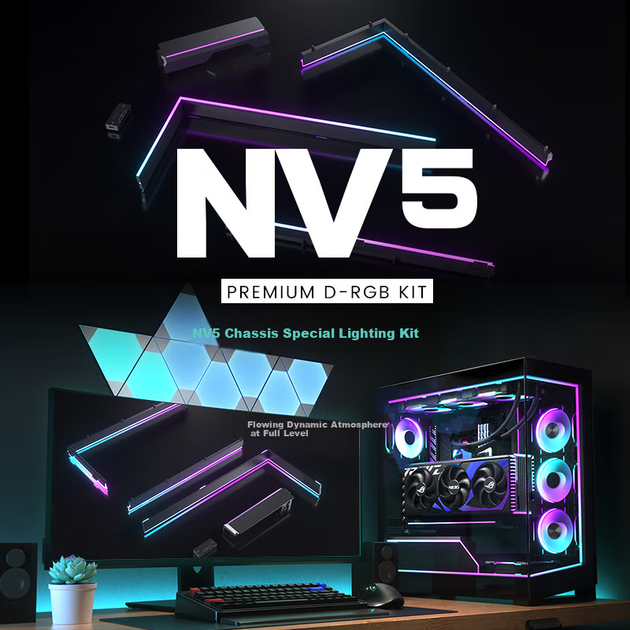 Корпус PHANTEKS NV5 ATX с магнитной ARGB-лентой и синхронизацией 5 В 3-pin, черный - изображение 8