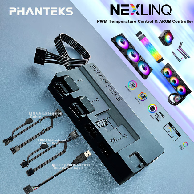 Контролер вентиляторів Phanteks NEXLINQ HUB - зображення 7