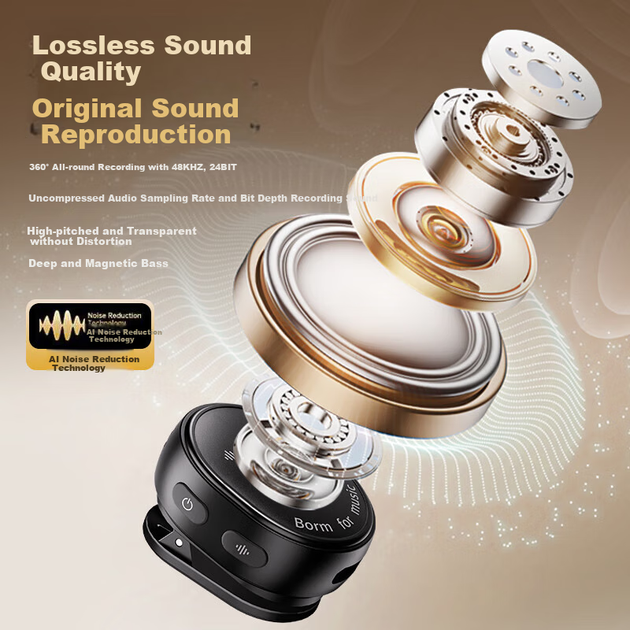 Soaiy Live Streaming Sound Card All-In Wireless Clip-On Monitoring Headset with Microphone for Internet Celebration, Outdoor Live Streaming, Karaoke, мобильное телефонное оборудование. Полный комплект SA2, элегантный черный. - изображение 6