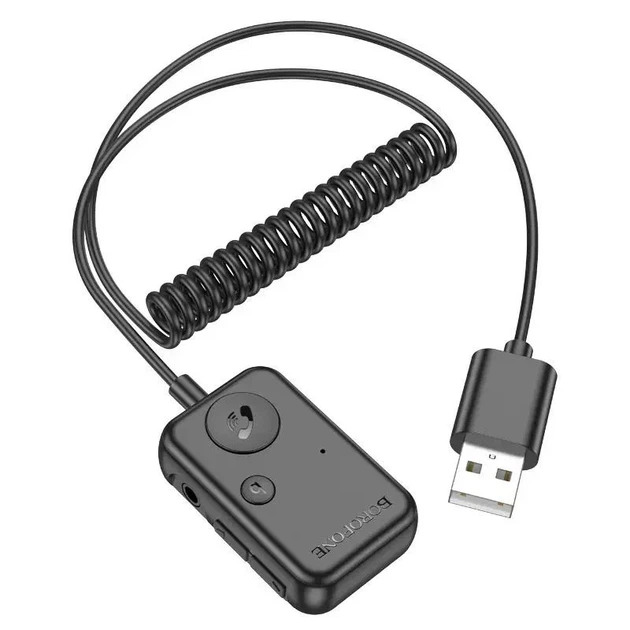 Bluetooth аудіо ресивер Borofone BC49 June (USB-A) чорний - зображення 2