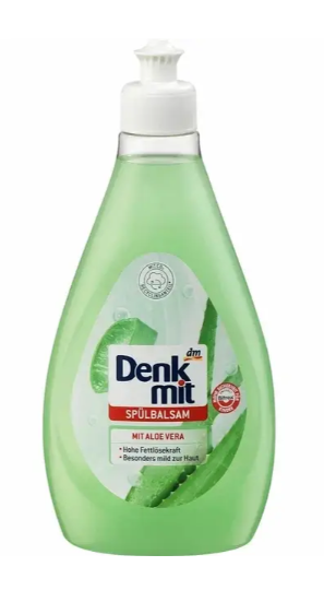 Засіб для миття посуду з алое вера Denkmit, 500 мл - Фото 1 Засіб для миття посуду з алое вера Denkmit, 500 мл - зображення 1