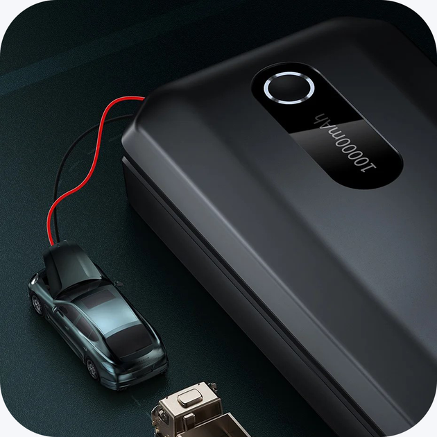 Пускозарядное устройство Baseus Super Energy Air Car Jump Starter 1000A 10 000 mAh Black - изображение 7