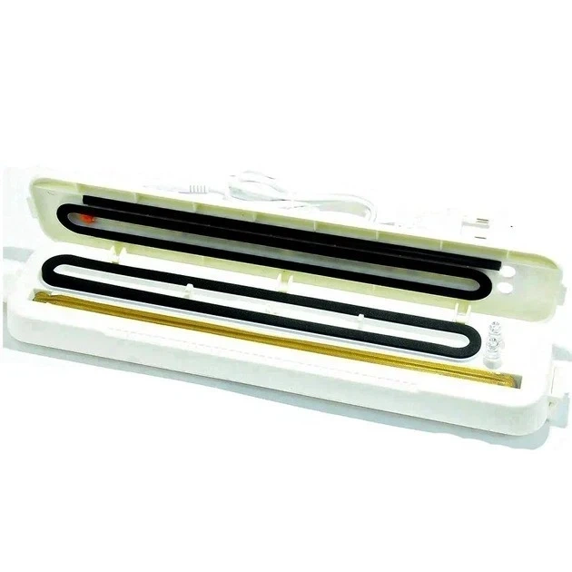Вакуумный упаковщик продуктов белий Vacuum Sealer кухонный вакууматор для дома - изображение 5