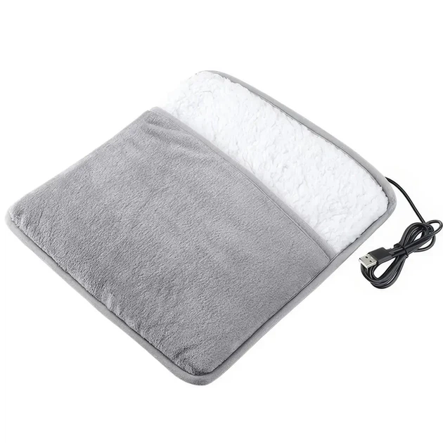 Портативна фланельова грілка для ніг з електричним підігрівом Foot warmer XL-997 Килимок з USB підігрівом - зображення 2