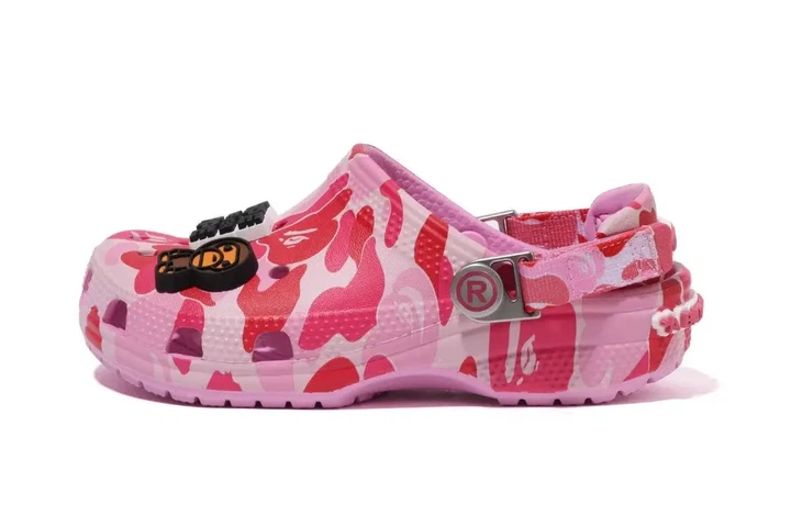 Кроксы BAPE, BAPE® X-CROCS - CLOG, унисекс (45) розовые. - Фото 6 Кроксы BAPE, BAPE® X-CROCS - CLOG, унисекс (45) розовые. - изображение 6
