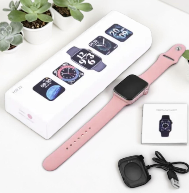 Смарт-годинник GS7 Pro Max Smart Watch Pink 45 мм, розумний годинник IPS 1,92″ Bluetooth 5.2, фітнес-трекер з пульсометром SpO₂ та тиском, спортивний аксесуар IP67 для Android і iOS - зображення 6