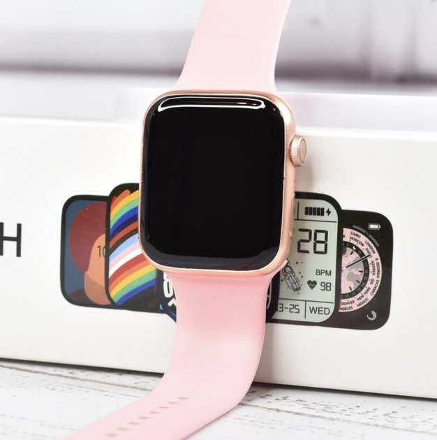 Смарт-годинник GS7 Pro Max Smart Watch Pink 45 мм, розумний годинник IPS 1,92″ Bluetooth 5.2, фітнес-трекер з пульсометром SpO₂ та тиском, спортивний аксесуар IP67 для Android і iOS - зображення 7