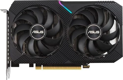 Відеокарта GeForce RTX 3050, Asus, DUAL OC V2, 8Gb GDDR6, 128-bit, DVI-D/HDMI/DP, 1852/14000 MHz, 6-pin (DUAL-RTX3050-O8G-V2) - изображение 2