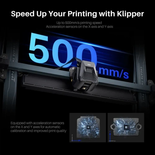 Принтер 3D Elegoo Neptune 4 Plus, Black, FDM, робоча область - 320x320x385 мм, відкритий корпус, для PLA/TPU/PETG/ABS/ASA/Nylon, нитки 1.75 мм, 4.3' сенсорний екран, WiFi / USB / Lan (50.201.015300) - зображення 4