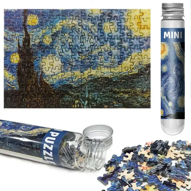 Міні-пазл у пробірці «The Starry Night» Ван Гога MP-TSN 150 деталей (JDT-0850308) - зображення 2