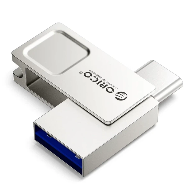 Флешка Orico U301 256GB USB-A USB-C USB 3.2 Gen 1 Silver (6942227170194) - Фото 1 Флешка Orico U301 256GB USB-A USB-C USB 3.2 Gen 1 Silver (6942227170194) - изображение 1