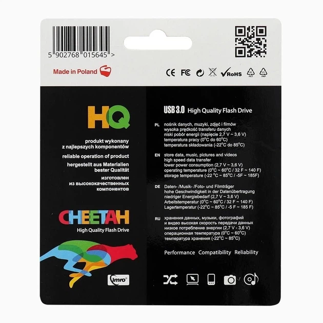 USB Flash Drive Imro Cheetah 8GB USB 3.0 (5902768015089) - Фото 2 USB Flash Drive Imro Cheetah 8GB USB 3.0 (5902768015089) - изображение 2