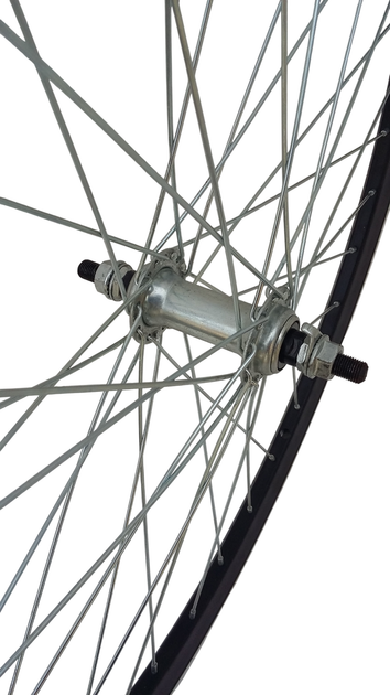Колесо переднее 26" двойное под тормоз V-Brake, стальная втулка, на шариковых подшипниках - изображение 3